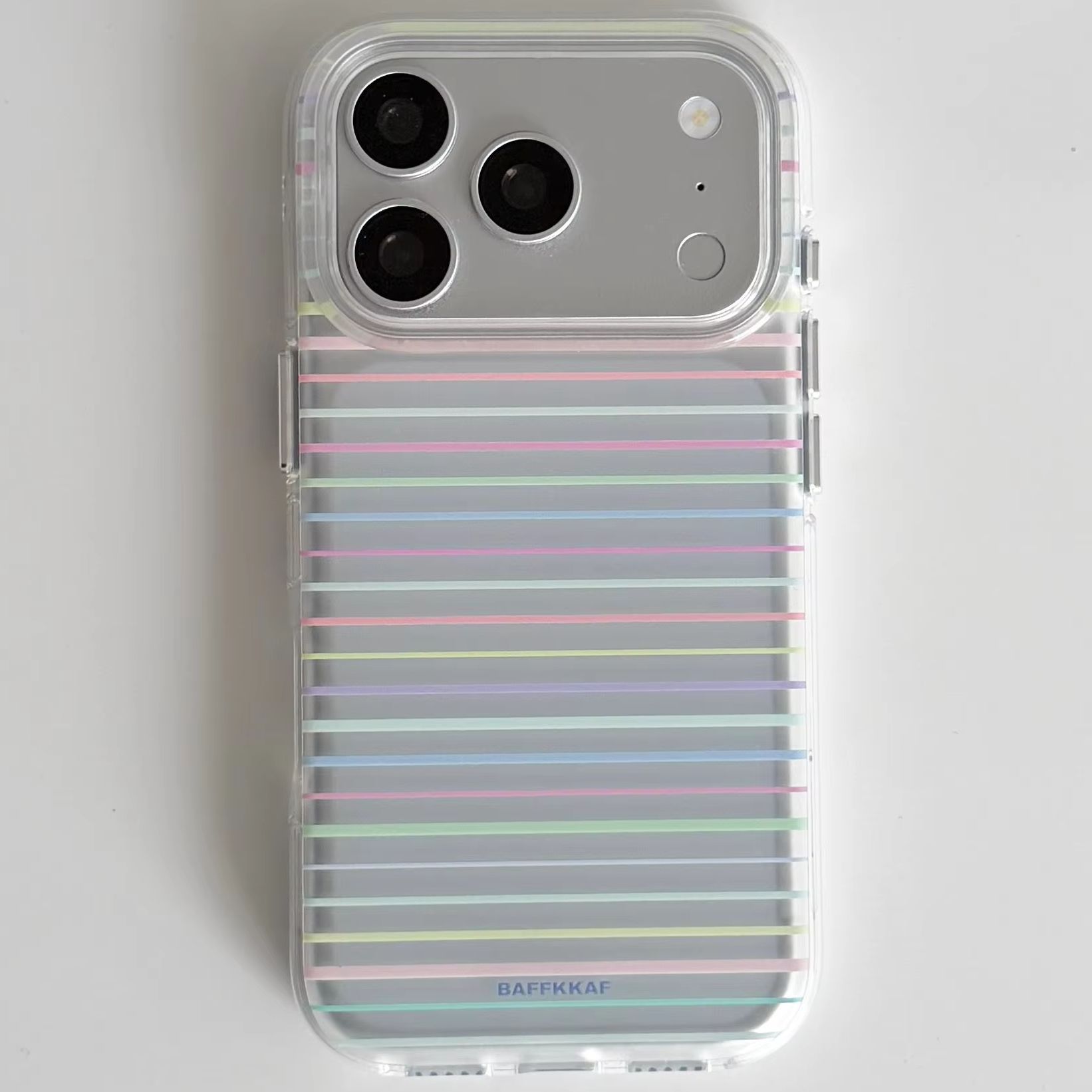 Phone Cases Korea - Корейский матовый чехол с цветными линиями