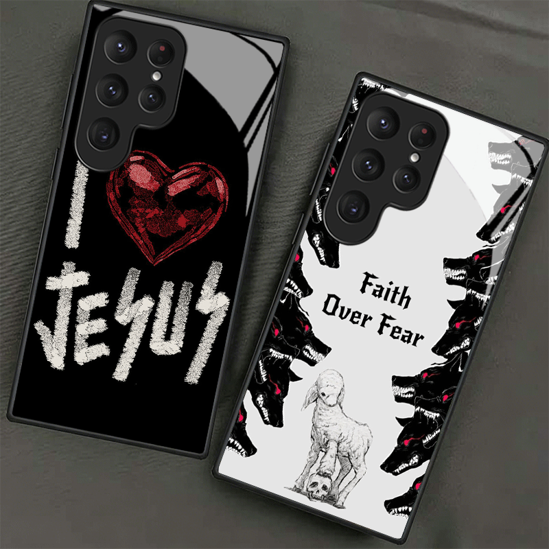 Phone Cases Jesus - Чехол для телефона из закаленного стекла