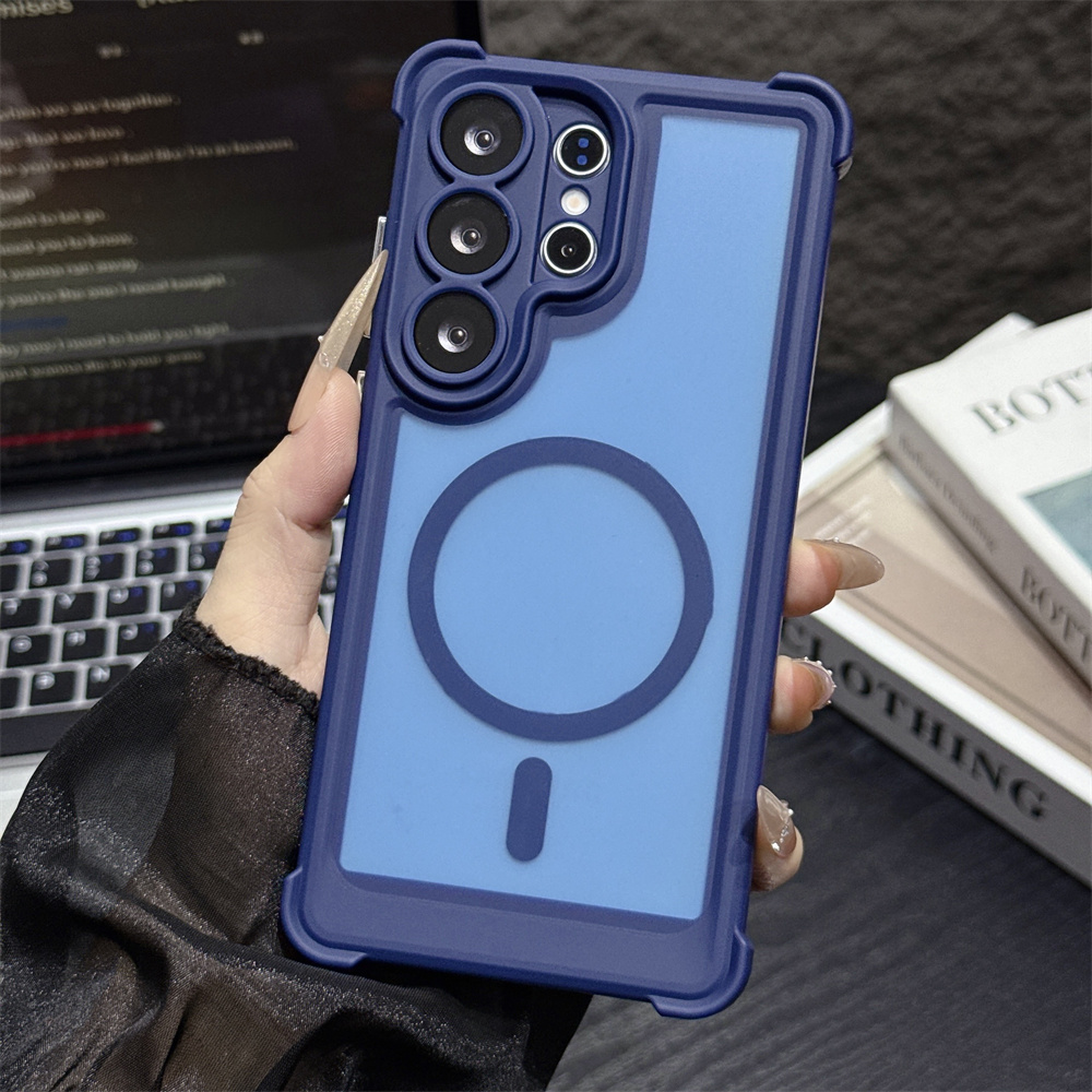 Matte Frosted Case - Матовый полупрозрачный противоударный магнитный чехол для