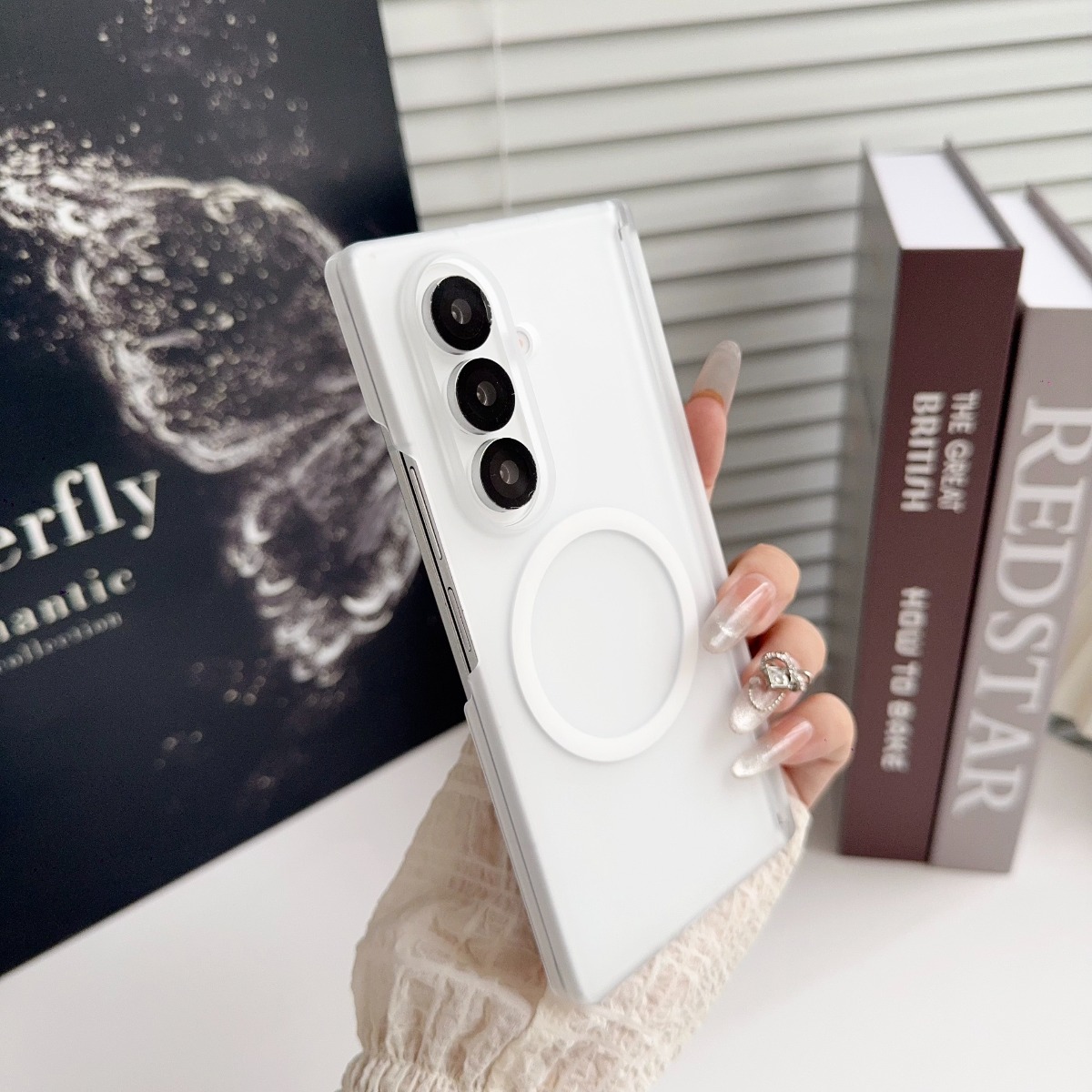 Matte Frosted Case - Ударопрочный жесткий чехол для Samsung Galaxy