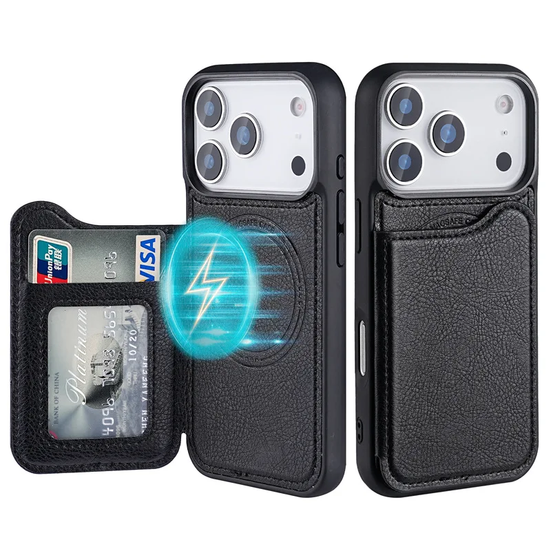 Для Magsafe Магнитный флип-кож – обзор и цена Phone Cases With Card Holder