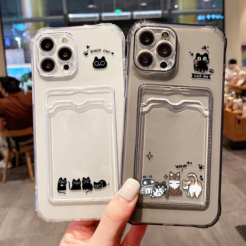 Чехол для телефона с милым чер – обзор и цена Phone Cases With Card Holder
